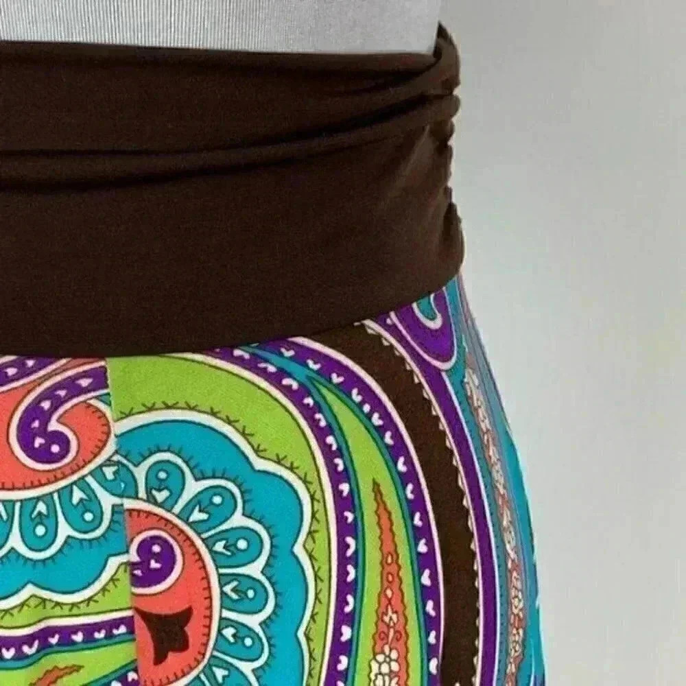 Candy rain skirt sz M multicolored paisley maxi - Picture 5 of 10